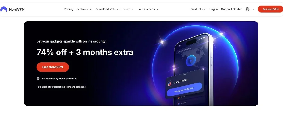 Take advantage of the promotion and buy: NordVPN