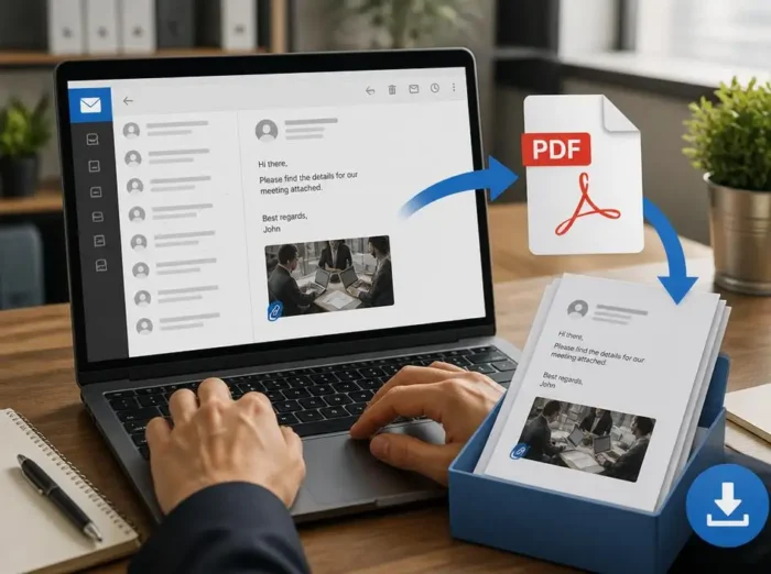 Complete steps to save an email as a pdf document today