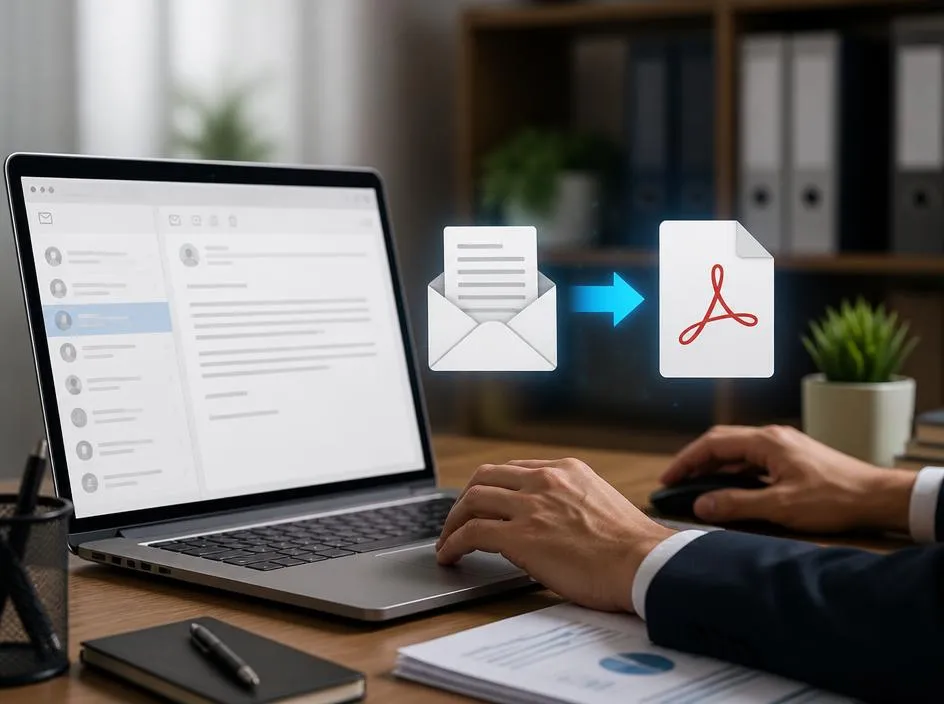 How to convert your professional emails into pdf files easily