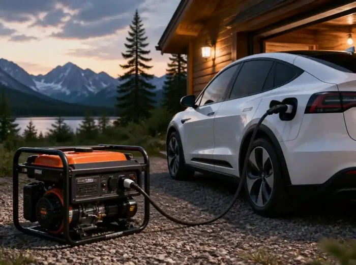 Is charging an electric vehicle with a portable generator viable?