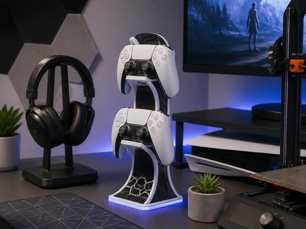 Top DIY 3d print ps5 controller stand designs for gamers