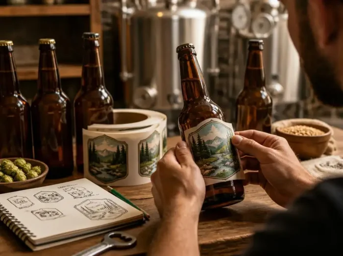 The art of design with a custom beer label maker