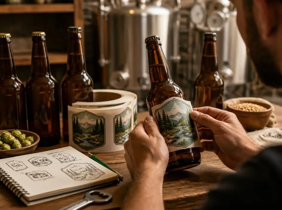 The art of design with a custom beer label maker
